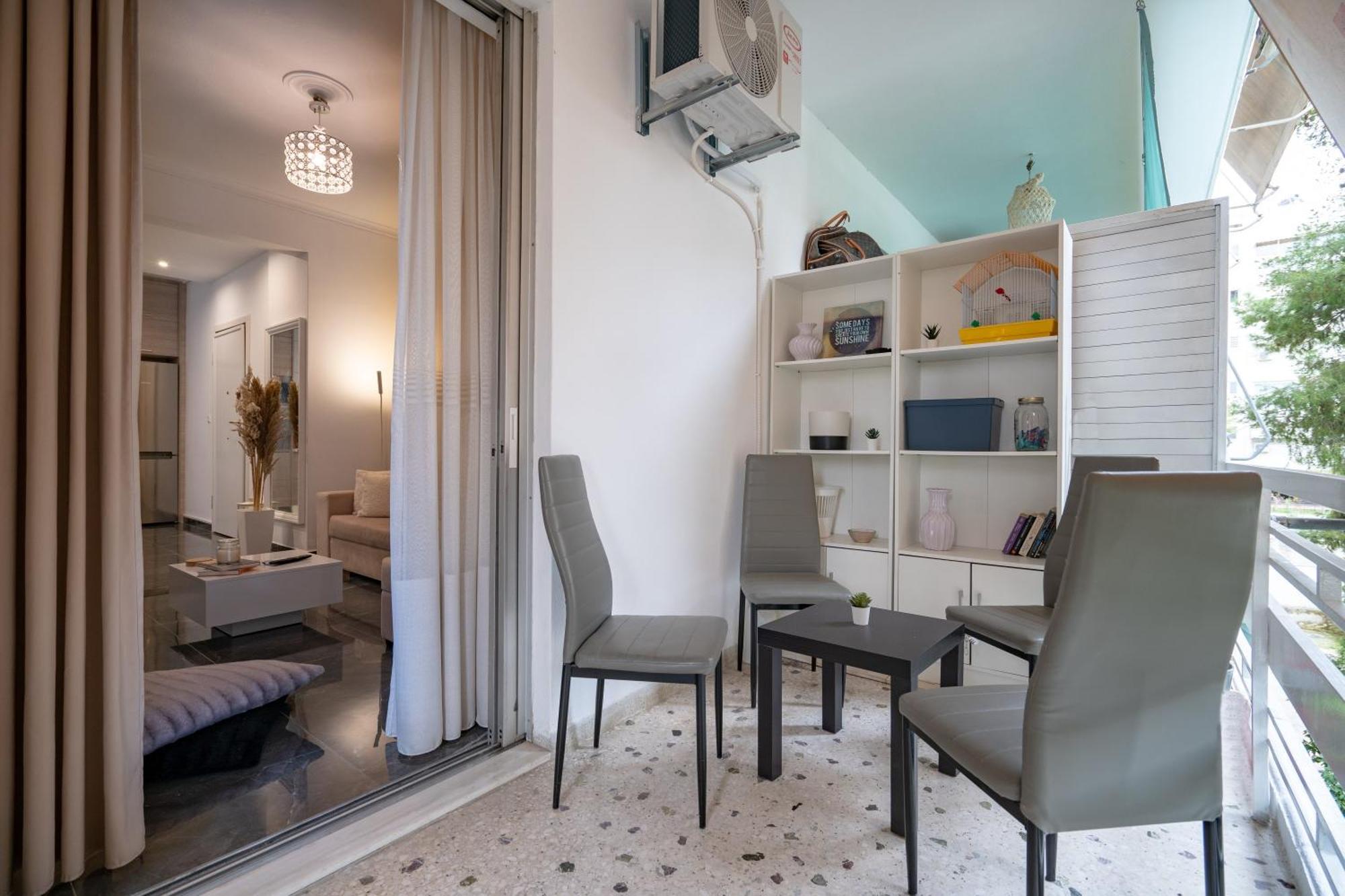 אתונה Neo Irakleio Train St. 1 Bedrm 4 Pers. Apartment מראה חיצוני תמונה