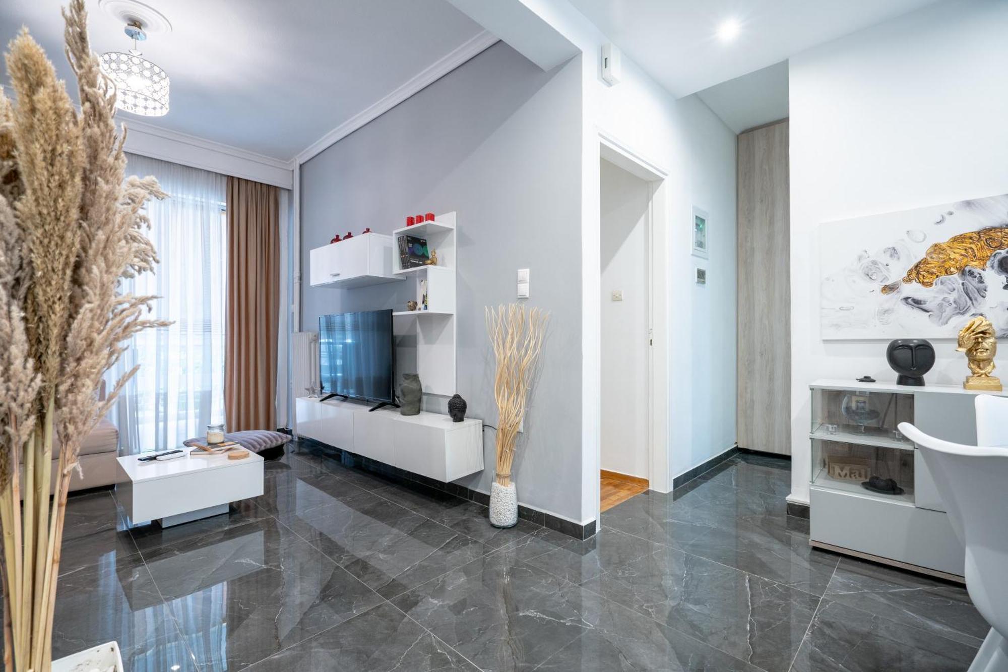 אתונה Neo Irakleio Train St. 1 Bedrm 4 Pers. Apartment מראה חיצוני תמונה