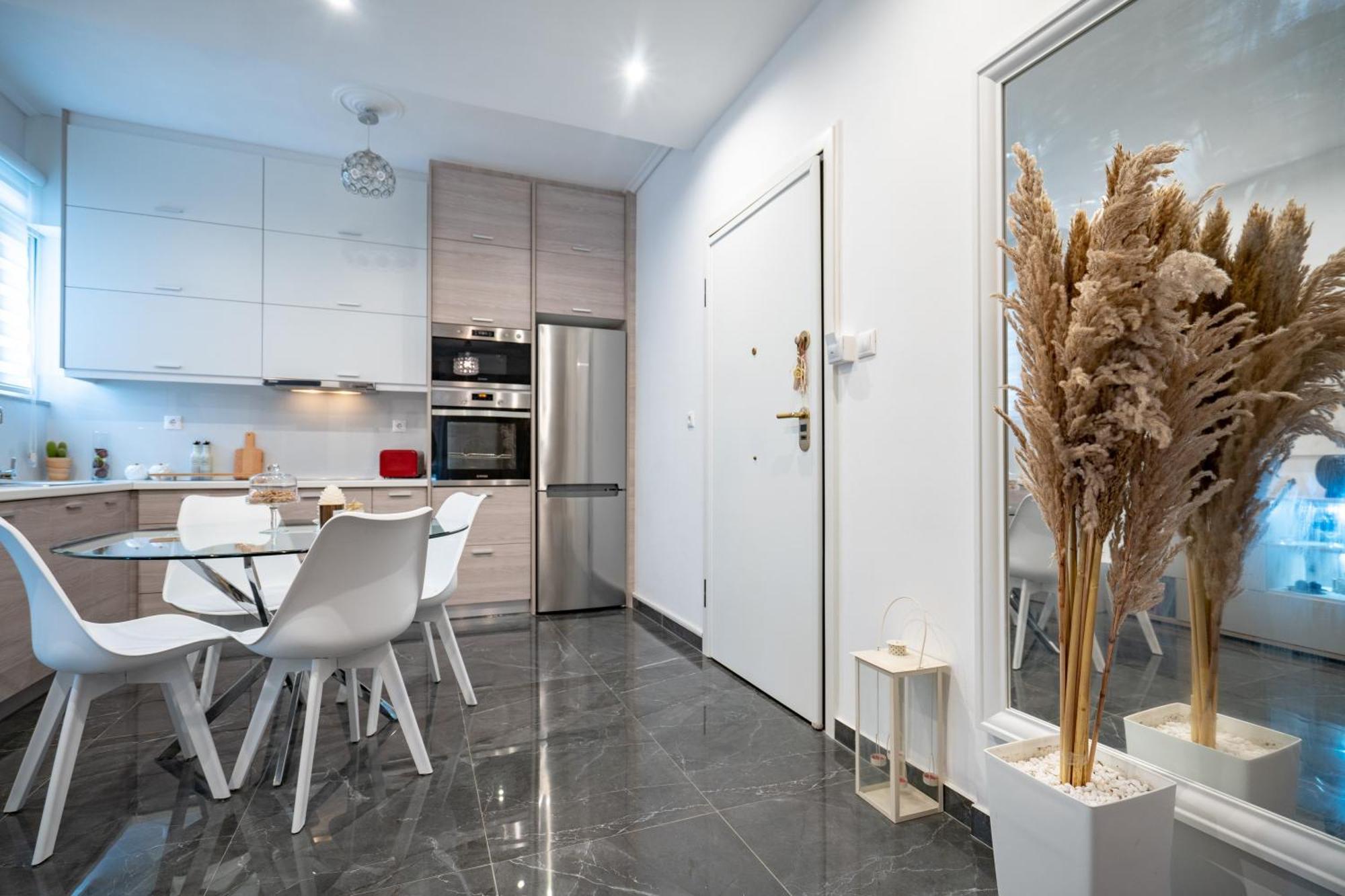 אתונה Neo Irakleio Train St. 1 Bedrm 4 Pers. Apartment מראה חיצוני תמונה