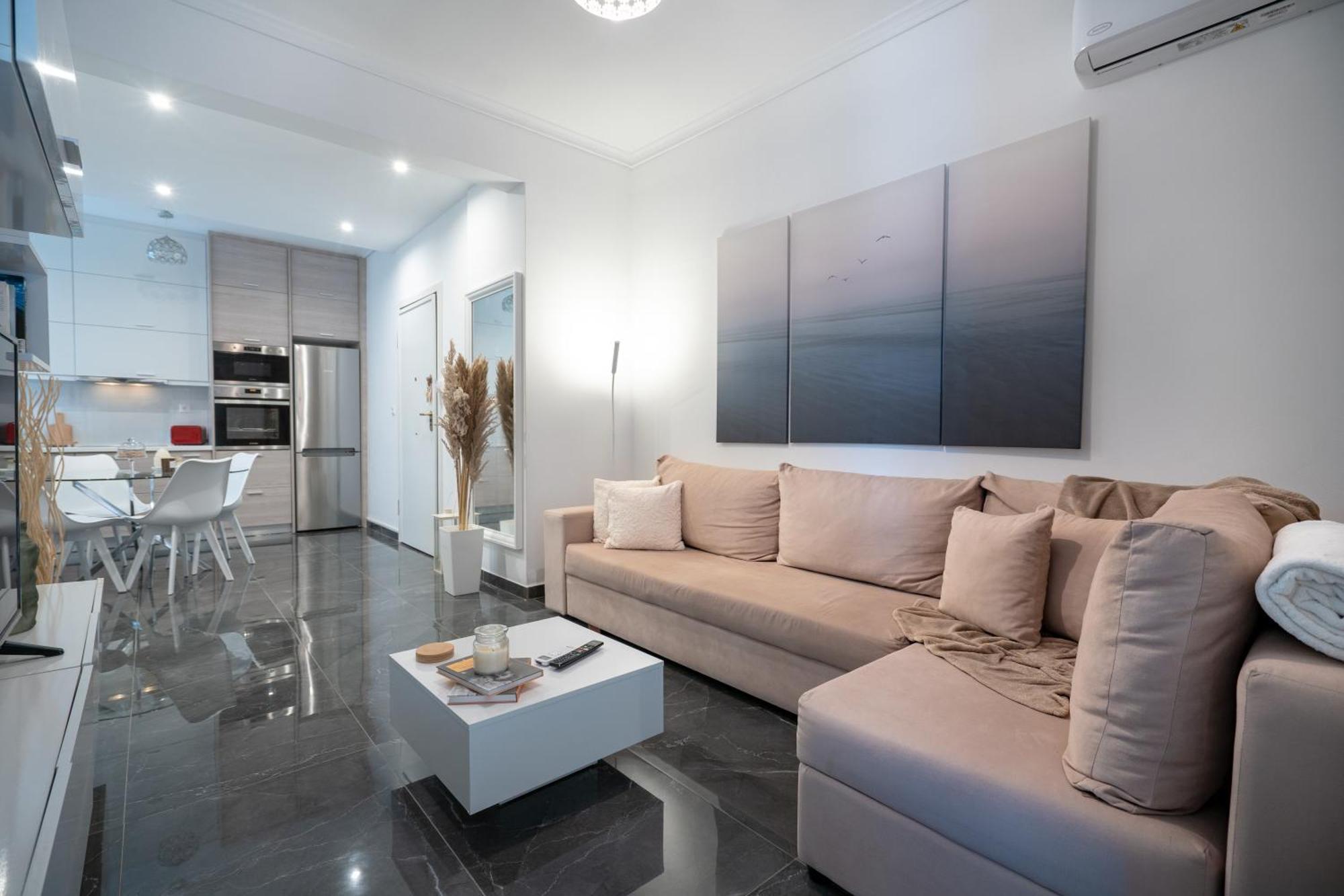 אתונה Neo Irakleio Train St. 1 Bedrm 4 Pers. Apartment מראה חיצוני תמונה