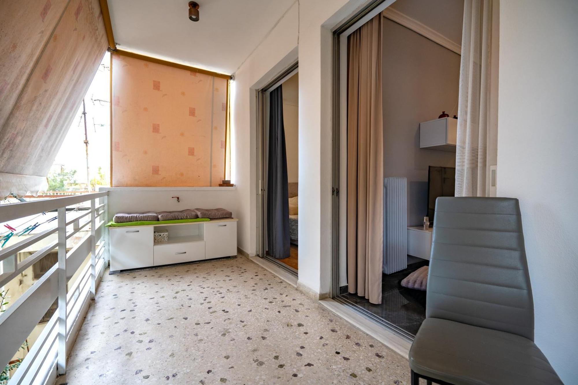 אתונה Neo Irakleio Train St. 1 Bedrm 4 Pers. Apartment מראה חיצוני תמונה