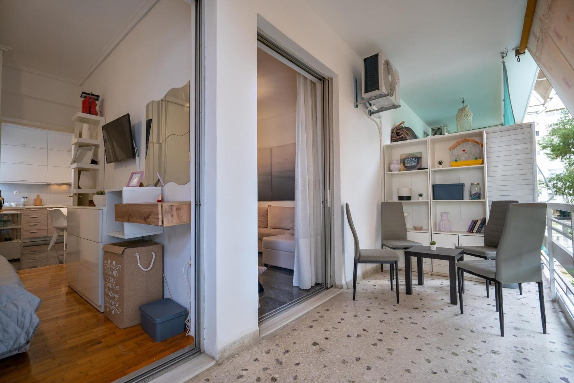 אתונה Neo Irakleio Train St. 1 Bedrm 4 Pers. Apartment מראה חיצוני תמונה