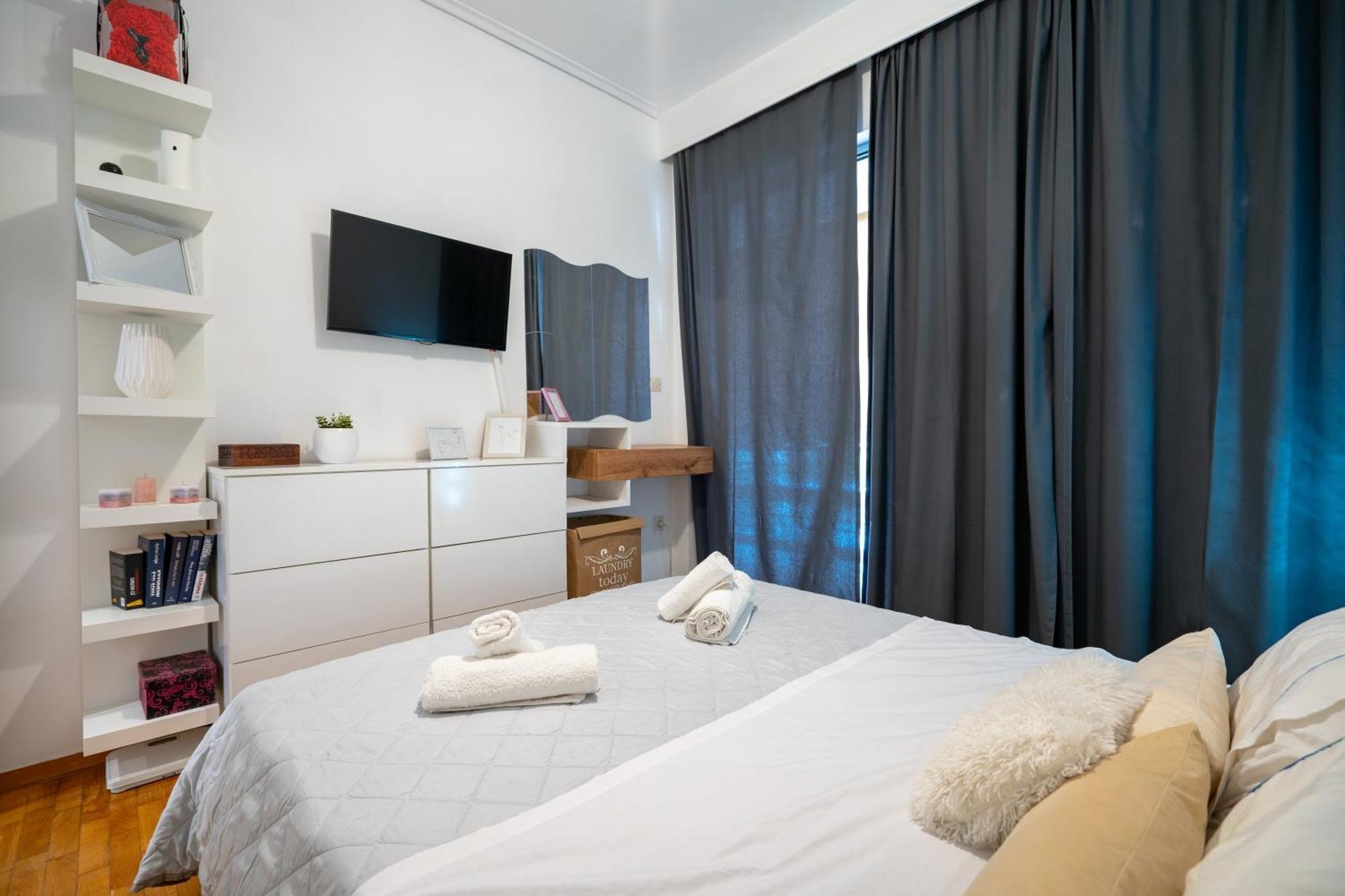 אתונה Neo Irakleio Train St. 1 Bedrm 4 Pers. Apartment מראה חיצוני תמונה